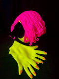 Blacklight Female puppet head back view