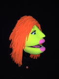 Blacklight Just A Head Ana Puppet side