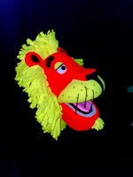 Blacklight JAH Lion Puppet Side view