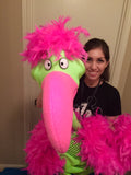 Blacklight walk about flamingo farb