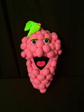 blacklight grape cluster puppet
