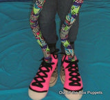 walk about guitar puppet feet blacklight