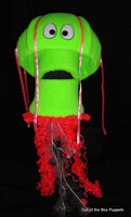 blacklight green jellyfish puppet