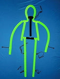 blacklight string bean puppet green