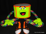 Walk About Blacklight Drum Puppet Yellow