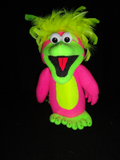 blacklight bird tweet puppet pink