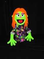 blacklight green female sabrina puppet