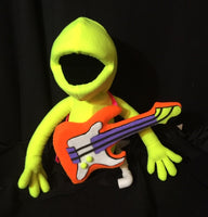 blacklight puppet prop electric guitar