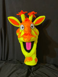 Giraffe head puppet