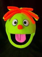 Large puppet head green