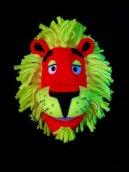 Blacklight JAH Lion Puppet 