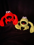 Blacklight crab puppet 