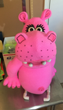 blacklight pink hippo puppet