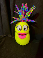 Blacklight pineapple puppet