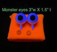 Blacklight monster puppet eyes