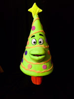 blacklight Christmas Tree puppet combo