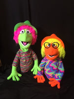 blacklight cuzzle puppets