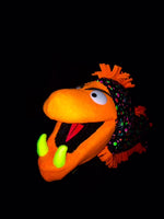 blacklight eel puppet orange
