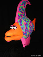 blacklight fish puppet neon ripples