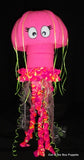 blacklight pink jellyfish puppet 