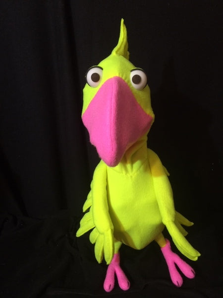 blacklight parrot puppet