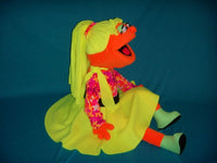 blacklight orange 50's  sandy lou puppet