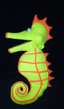 blacklight seahorse puppet yellow