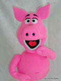 blacklight pig puppet in combo