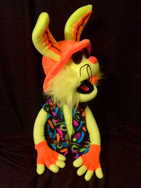 Blacklight Rabbit Puppet- 2 colors – Out of the Box Puppets