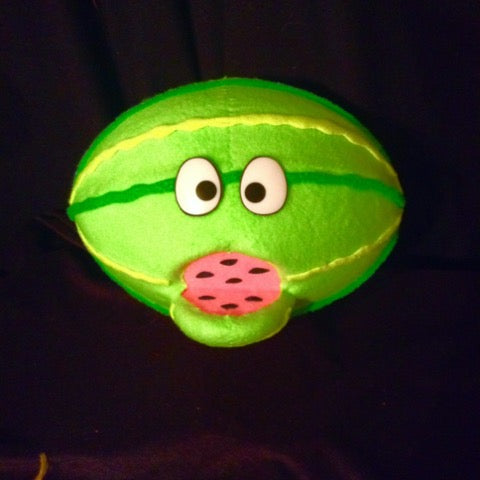 blacklight watermelon puppet